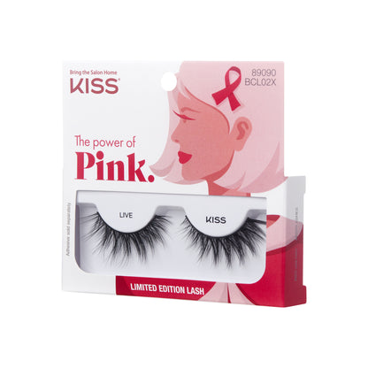 KISS The Power of Pink Limited Edition False Eyelashes, ‘Live’, 1 Pair