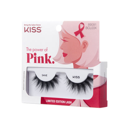 KISS The Power of Pink Limited Edition False Eyelashes, ‘Save’, 1 Pair