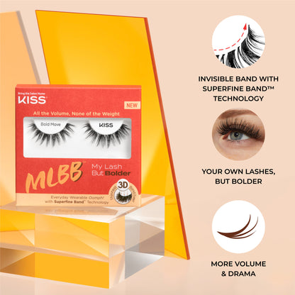 KISS My Lash But Bolder 3D Volume Eyelashes - Bold Move