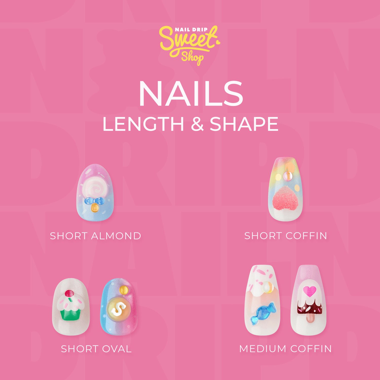 KISS Nail Drip ‘Sweet Shop’ Press On Glue Nails – Style Drip