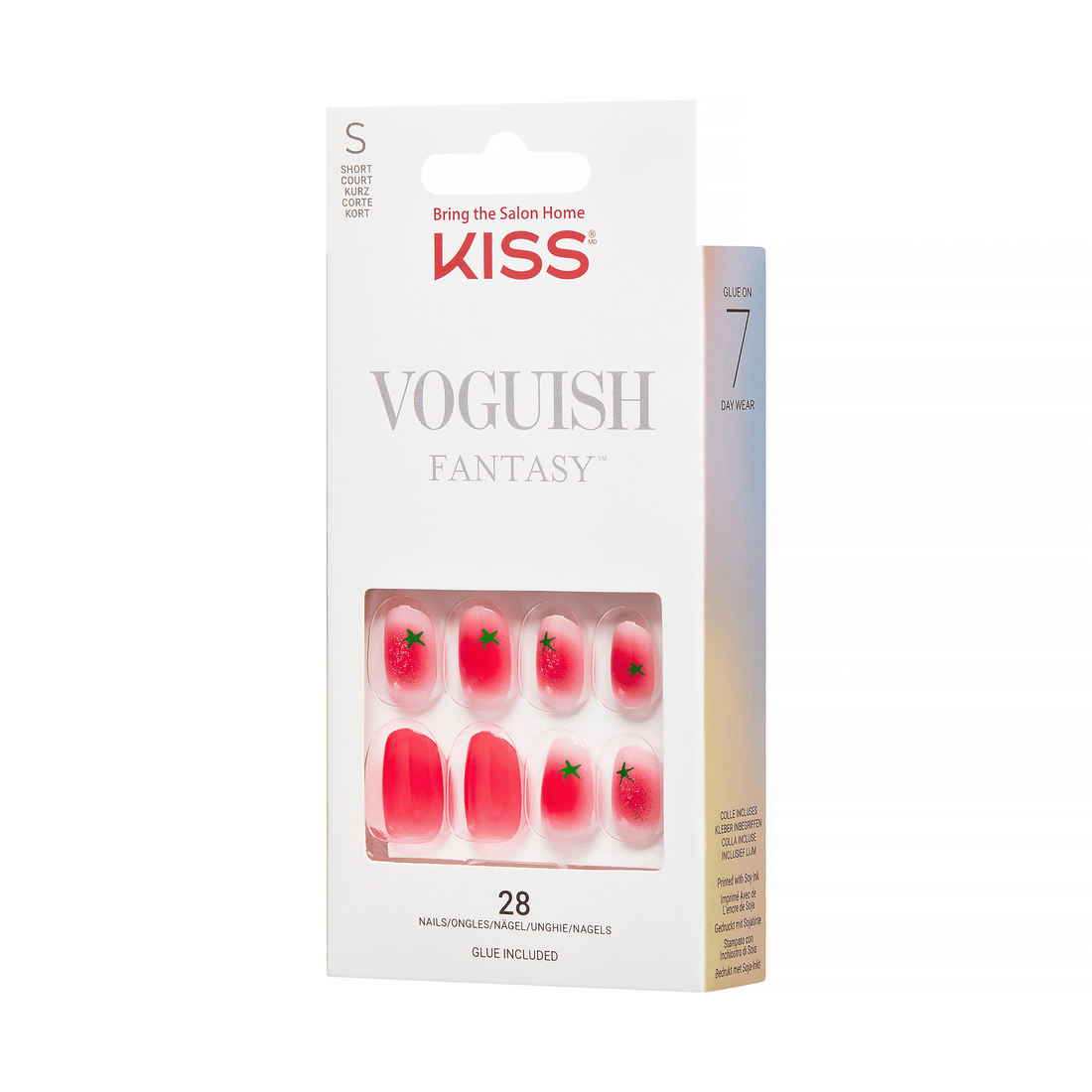 KISS Voguish Fantasy Press On Glue Nails - Easy Love