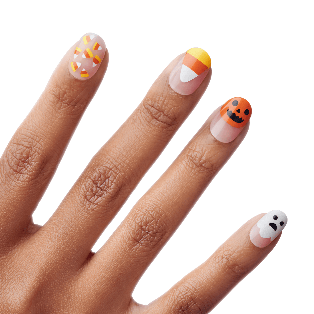 KISS Voguish Fantasy Glow-In-The-Dark Halloween Press On Glue Nails  - Jugglers