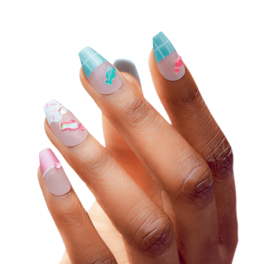 KISS Nail Drip ‘Sweet Shop’ Press On Glue Nails – Straight Drippin