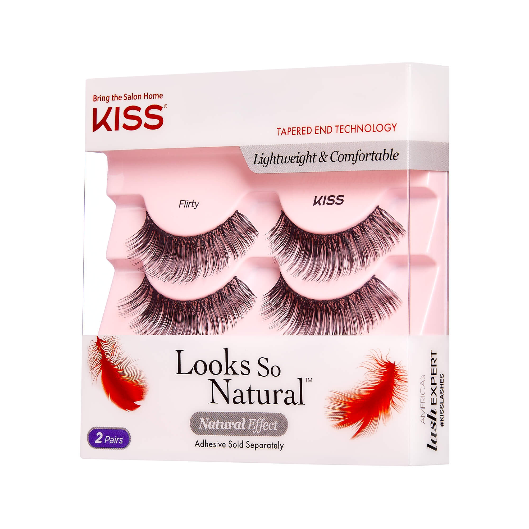 KISS Looks So Natural False Eyelashes Double Pack - Flirty